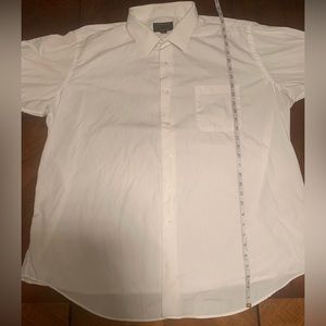 Men’s White Alexander Julian Colours Regular Fit Dress Shirt (Size: 3X)